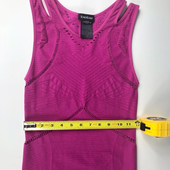 Bebe Jocelyn Split Strap Dress, Size P/S - Picture 9 of 10